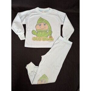 Vintage 1984 Glow Worm Pajama Set Boys 4–5 Hasbro Bradley Sears USA Flawed